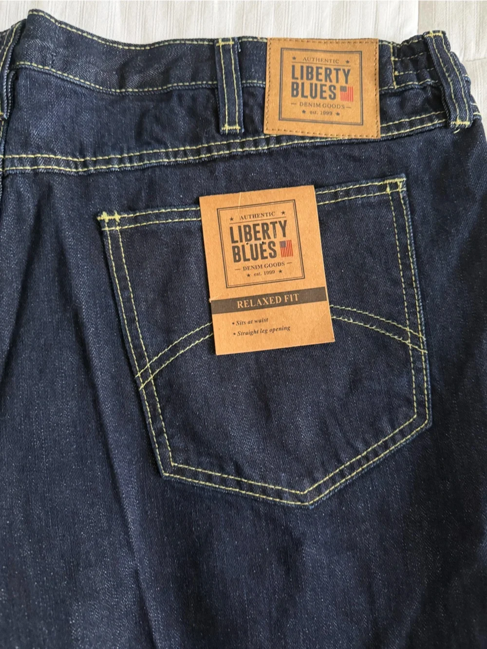 NWT Liberty Blues Men's Relaxed Jeans in Indigo